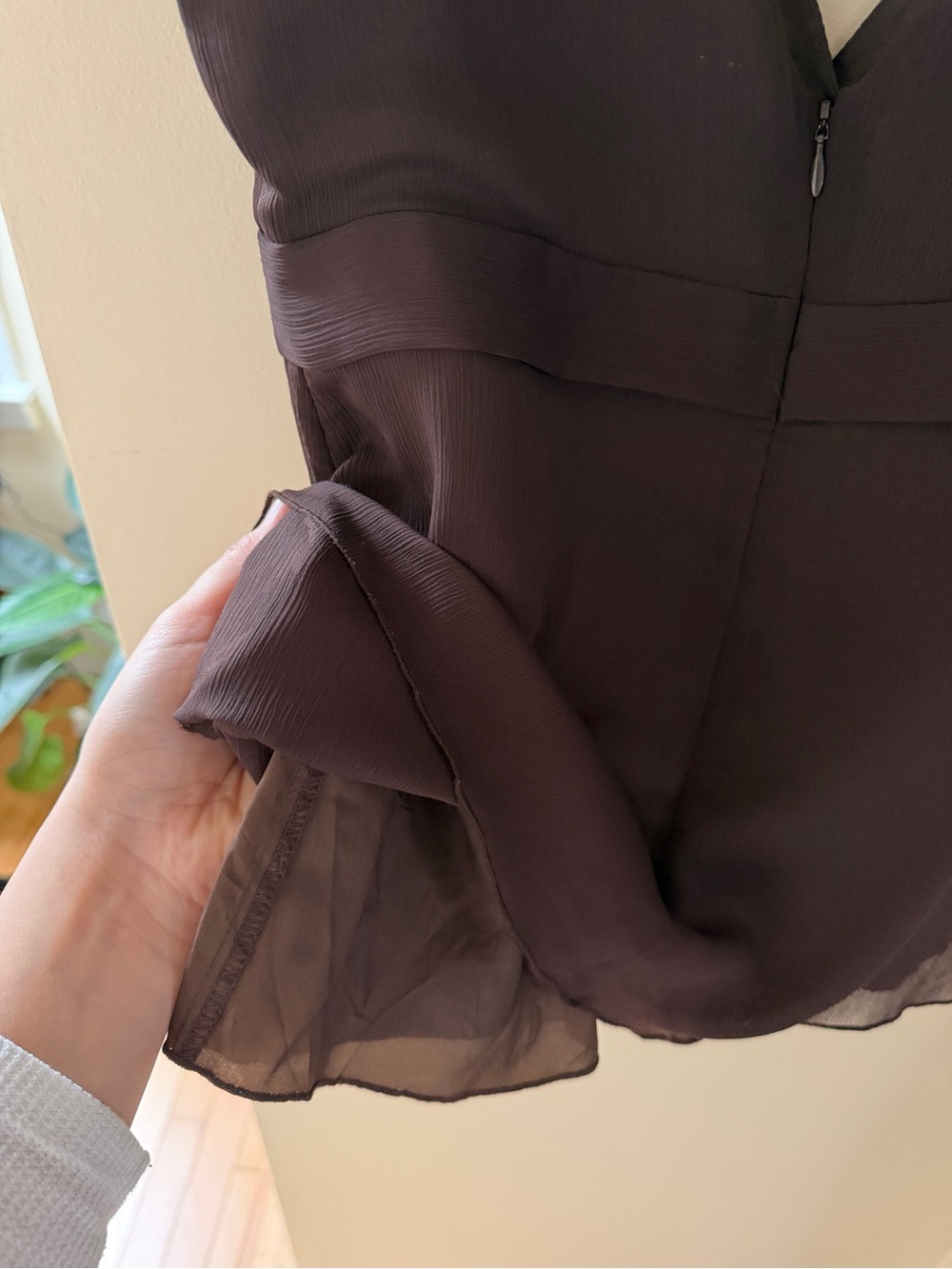 Vintage GAP Brown V-Neck Tie-Front Camisole - Picture 4 of 4
